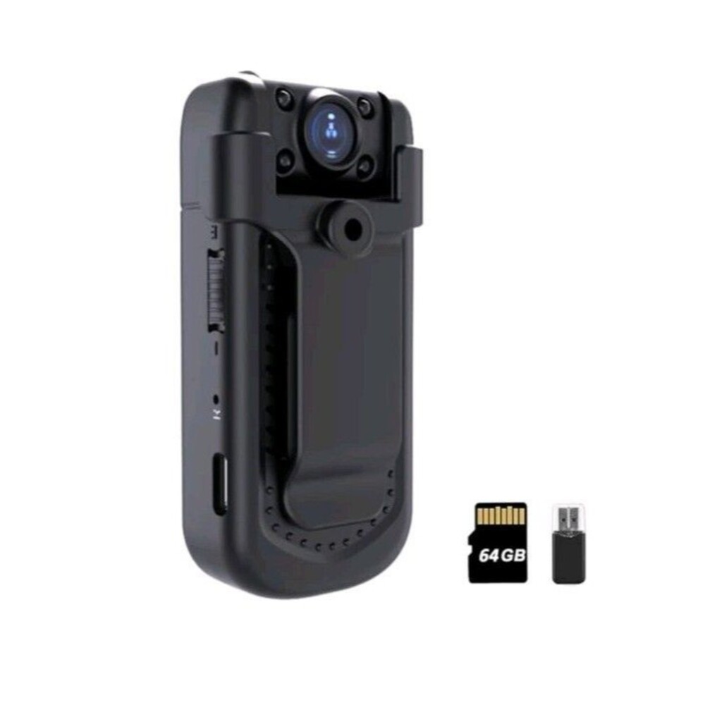 Mini Body Camera with Audio & Video Recording - Small POV Cam 1080P with 64G Car